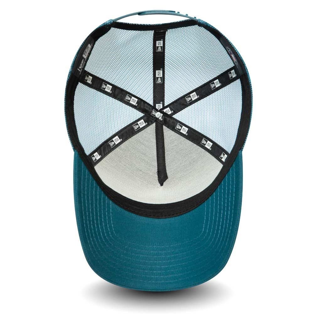 New Era New York Yankees League Essential Blue A-Frame Trucker Cap