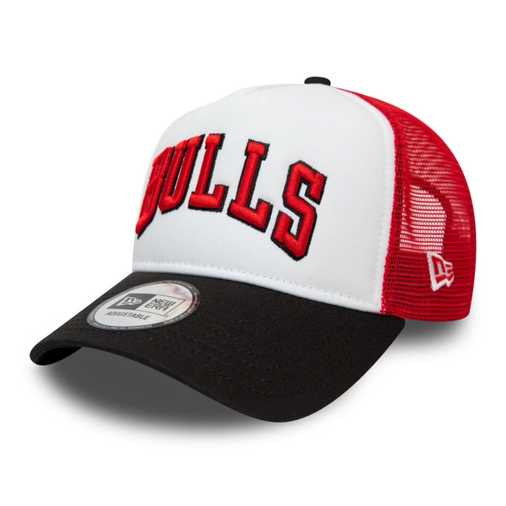 New Era Chicago Bulls Team Arch Black 9Forty A-Frame Trucker Cap