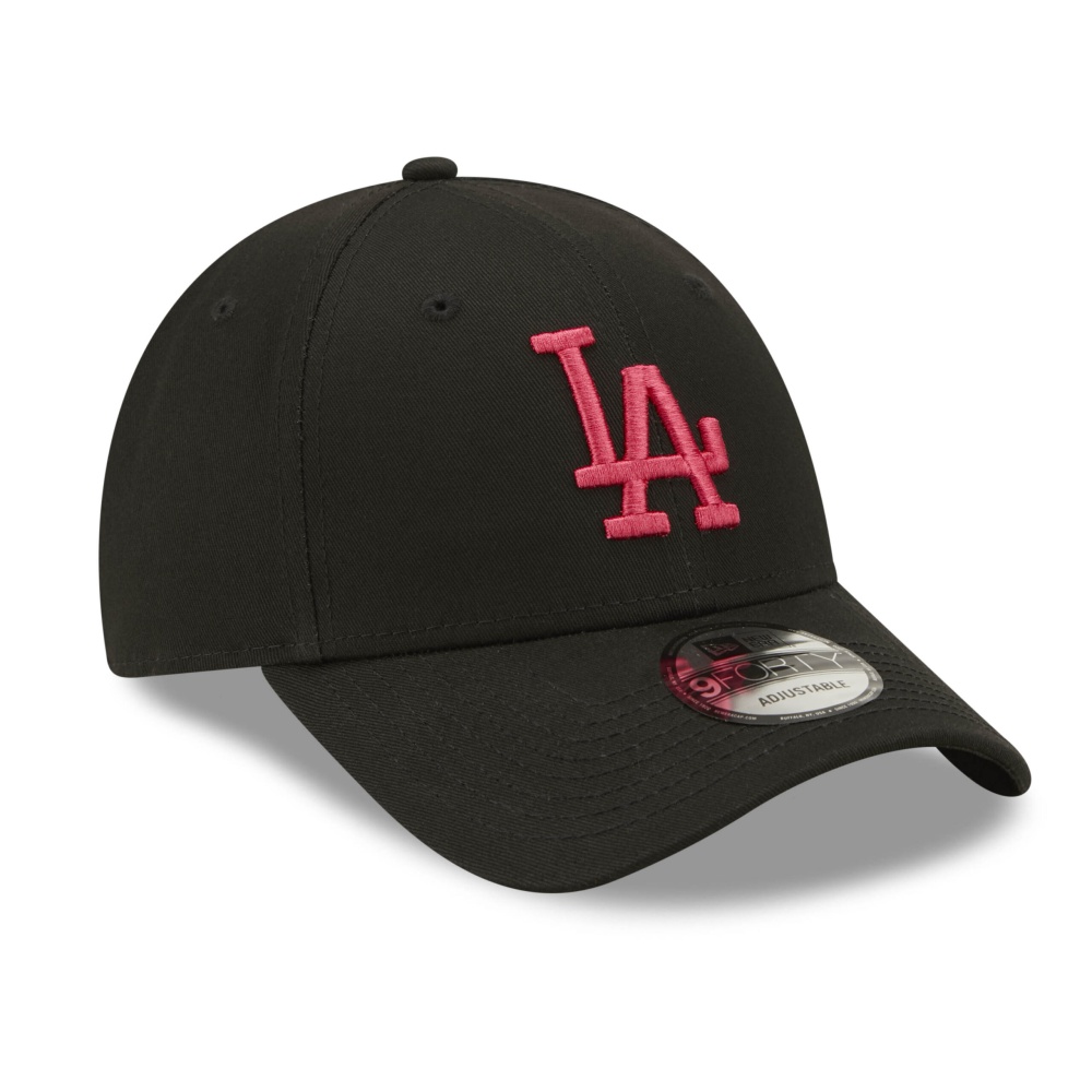 New Era LA Dodgers Colour Essentials Black 9FORTY Adjustable Cap