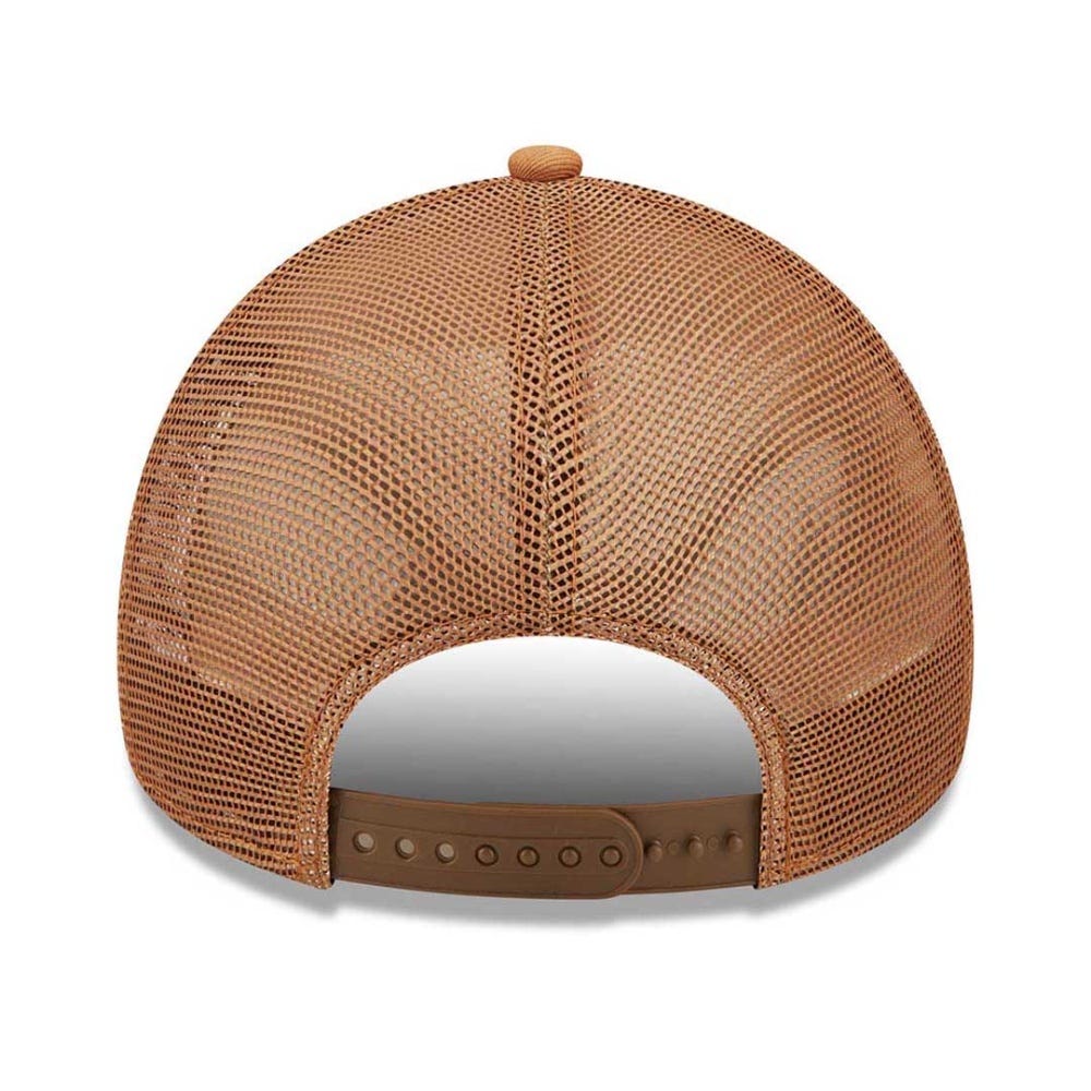 New Era New York Yankees Tonal Mesh Brown A-Frame Trucker Cap