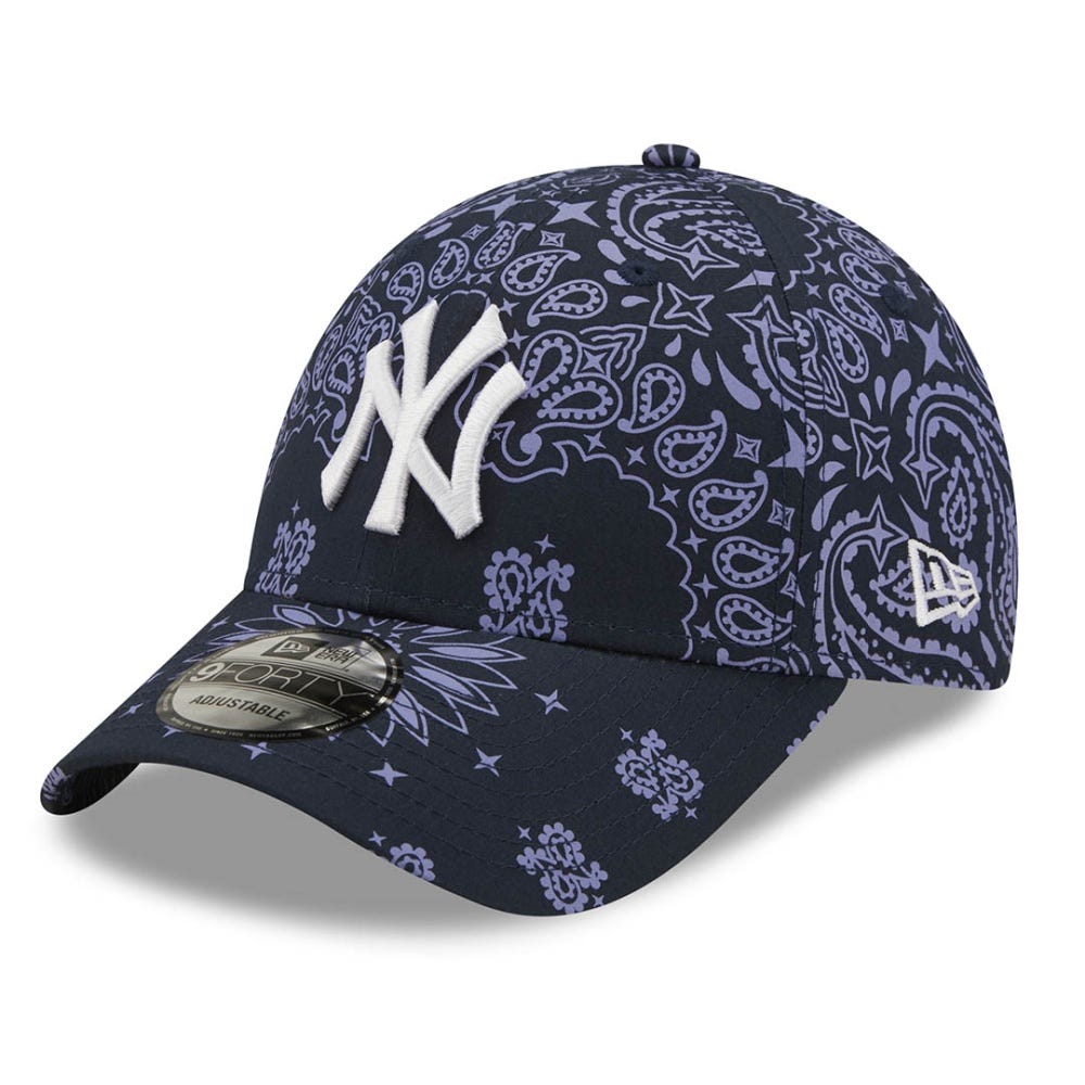 New Era New York Yankees Paisley Print Blue 9FORTY Adjustable Cap