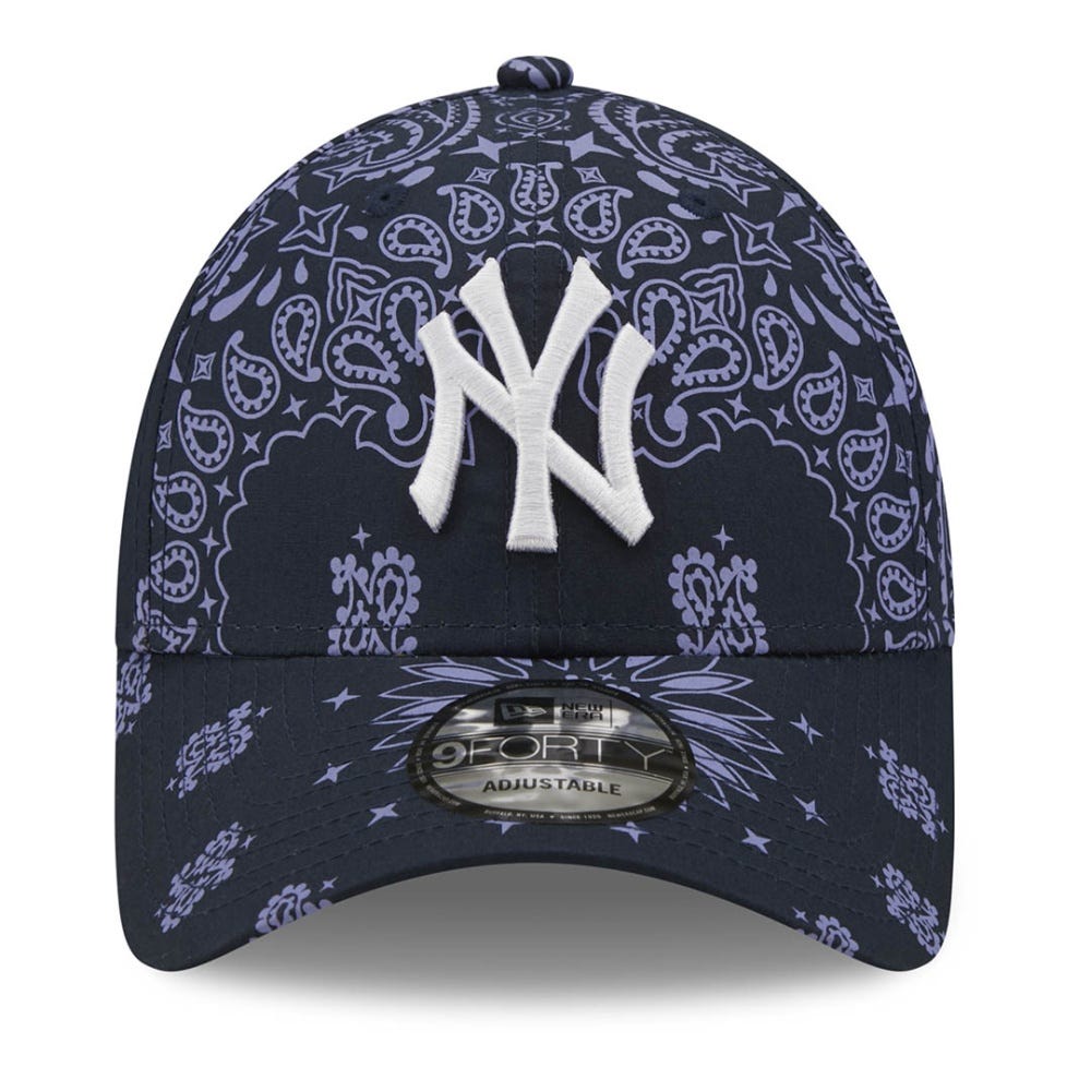 New Era New York Yankees Paisley Print Blue 9FORTY Adjustable Cap