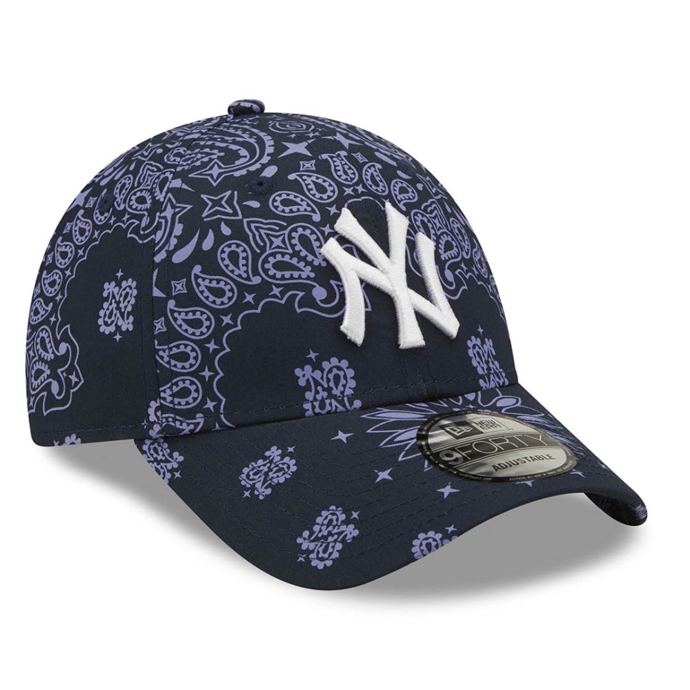 New Era New York Yankees Paisley Print Blue 9FORTY Adjustable Cap