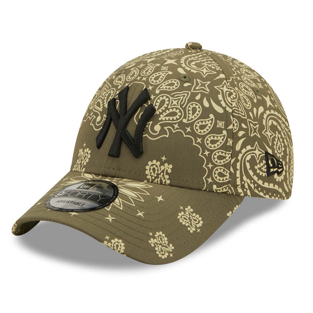New Era New York Yankees Paisley Print Green 9FORTY Cap
