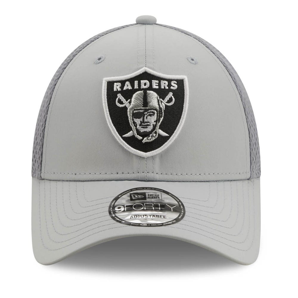 New Era Las Vegas Raiders NFL Team Arch Soft Grey 9FORTY Sports Clip Cap