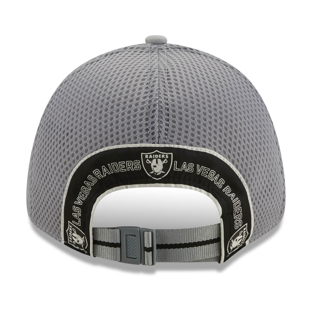 New Era Las Vegas Raiders NFL Team Arch Soft Grey 9FORTY Sports Clip Cap