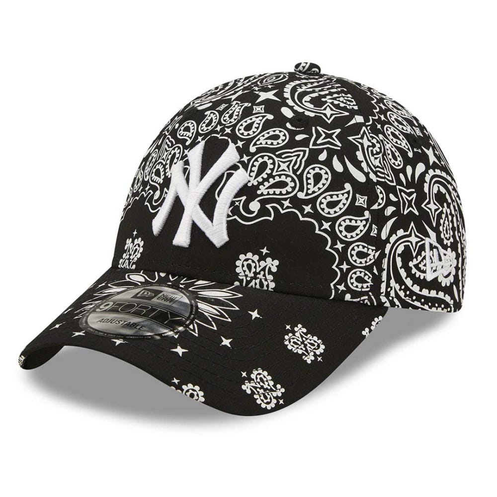 New Era New York Yankees Paisley Print Black 9FORTY Adjustable Cap
