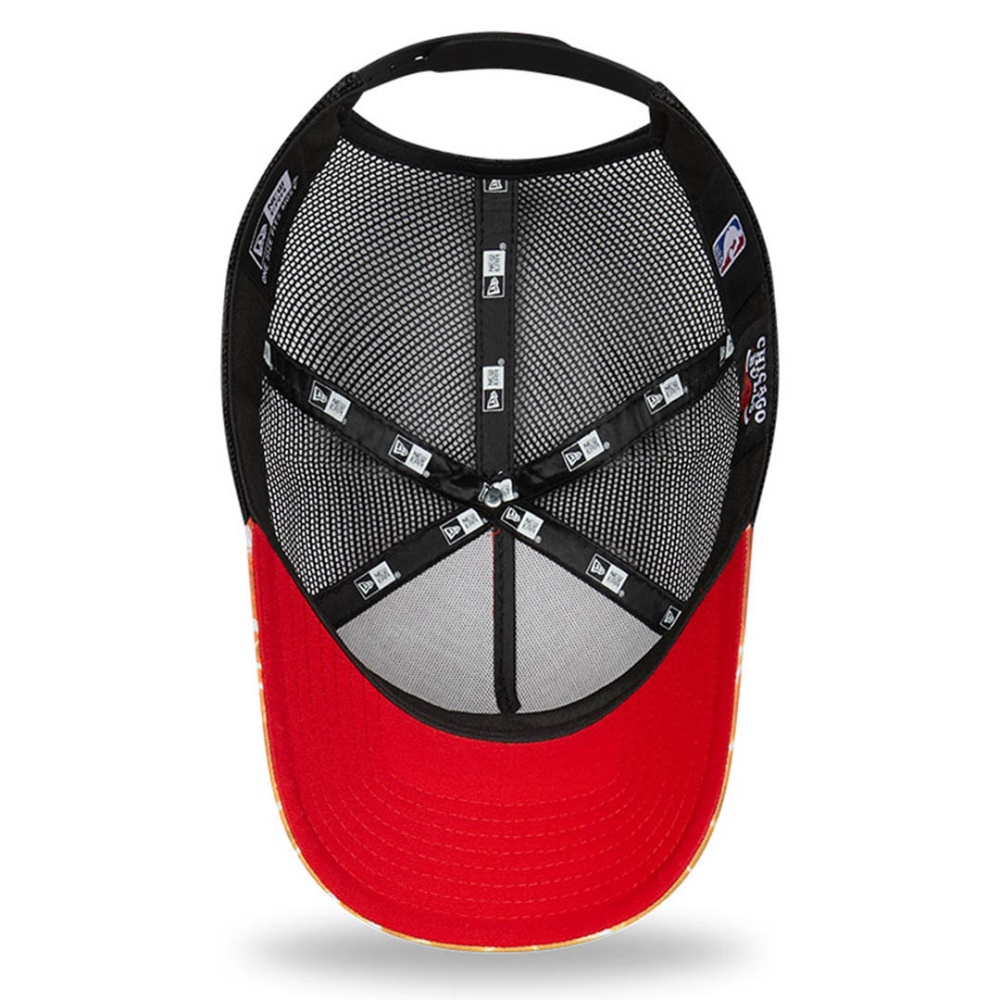 New Era Chicago Bulls Summer City Orange A-Frame Trucker Cap