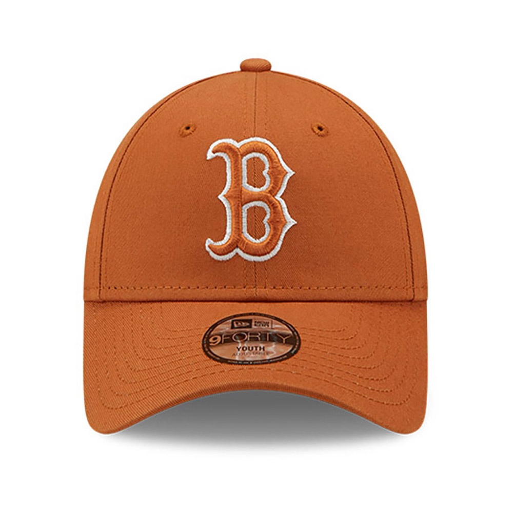 New Era Boston Red Sox League Essential Kids Brown 9FORTY Adjustable Cap