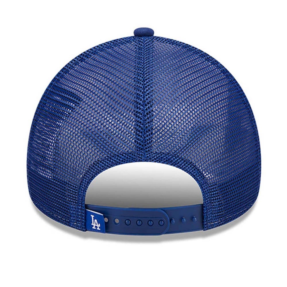 New Era LA Dodgers Food Patch Blue A-Frame Trucker Cap