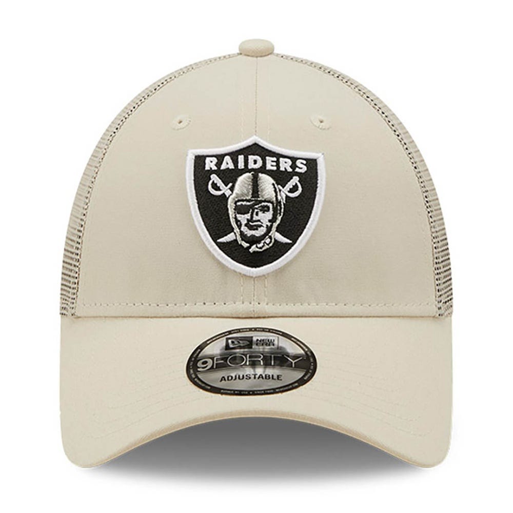 New Era Las Vegas Raiders Home Field Stone 9FORTY Trucker Cap