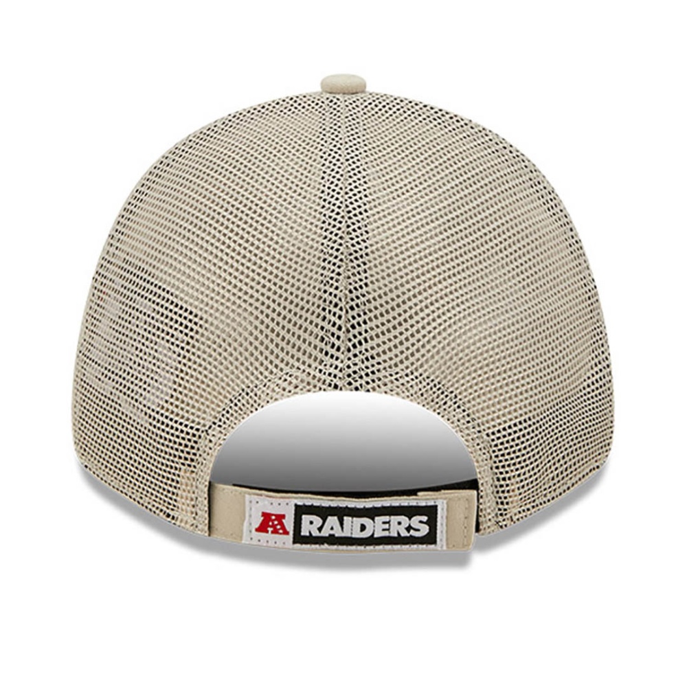 New Era Las Vegas Raiders Home Field Stone 9FORTY Trucker Cap