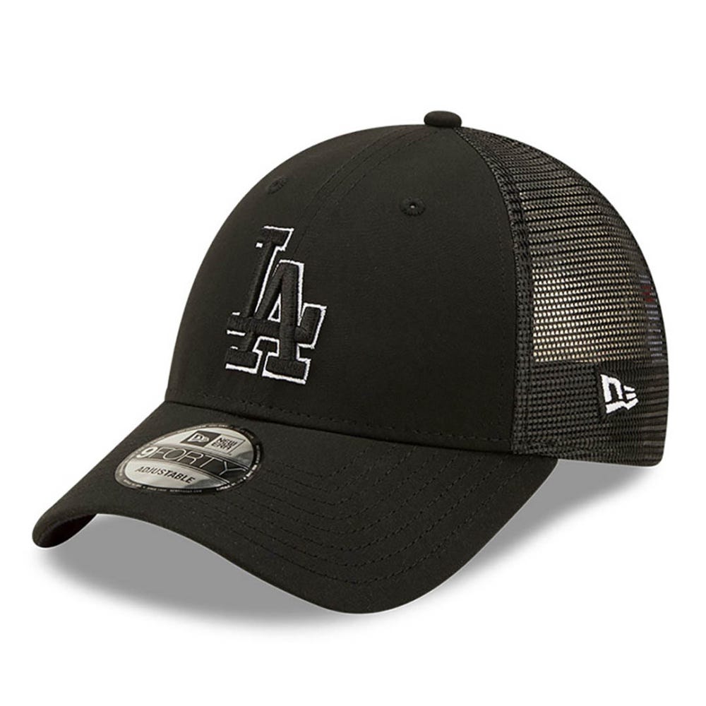 New Era LA Dodgers Home Field Black 9FORTY Trucker Cap