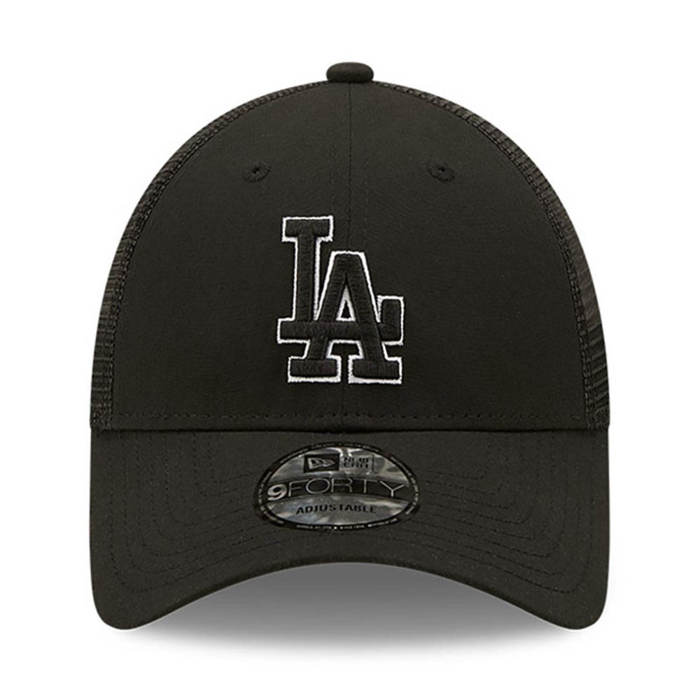 New Era LA Dodgers Home Field Black 9FORTY Trucker Cap