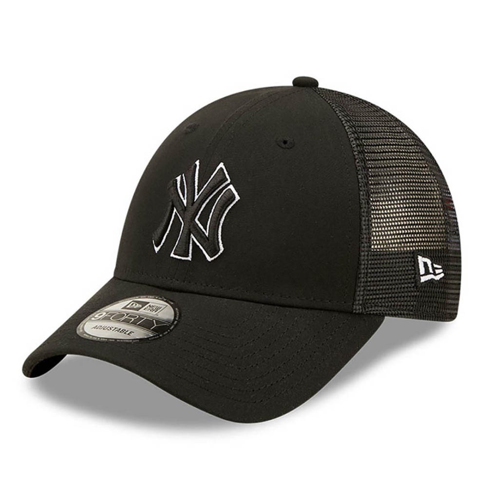 New Era New York Yankees Home Field Black 9FORTY Trucker Cap