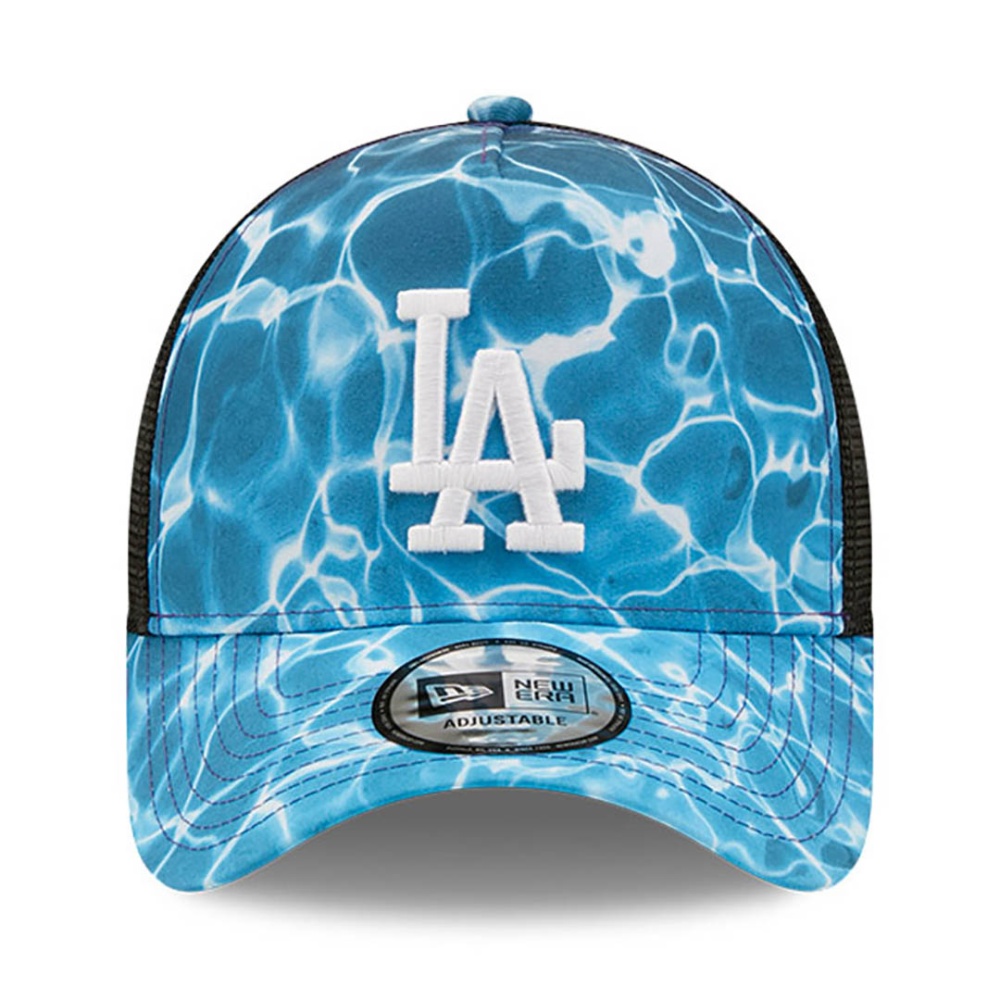 New Era LA Dodgers Summer City Blue A-Frame Trucker Cap