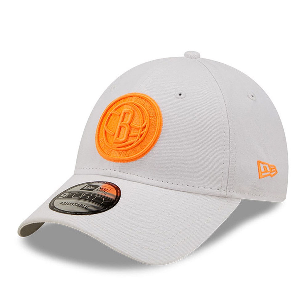 New Era Brooklyn Nets Neon Logo Stone 9FORTY Cap