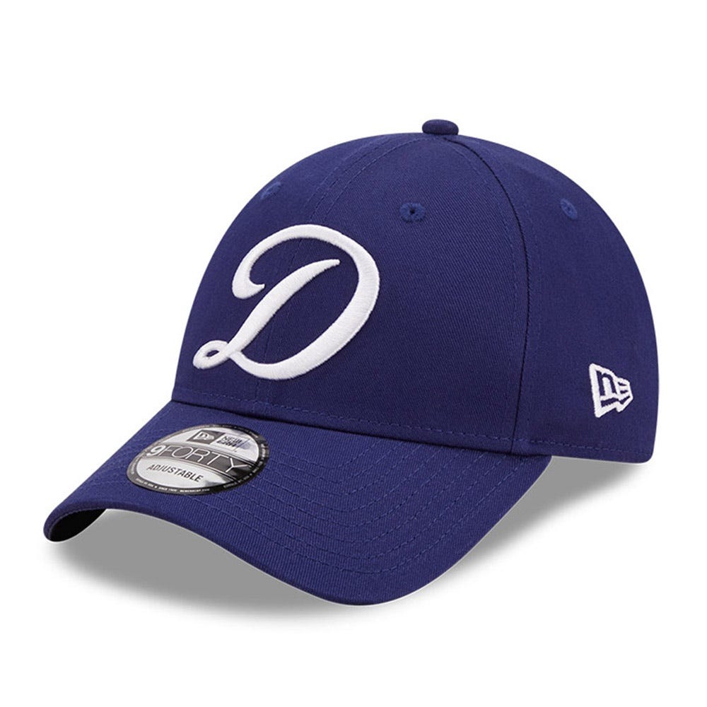 New Era LA Dodgers Wordmark Logo Blue 9FORTY Adjustable Cap