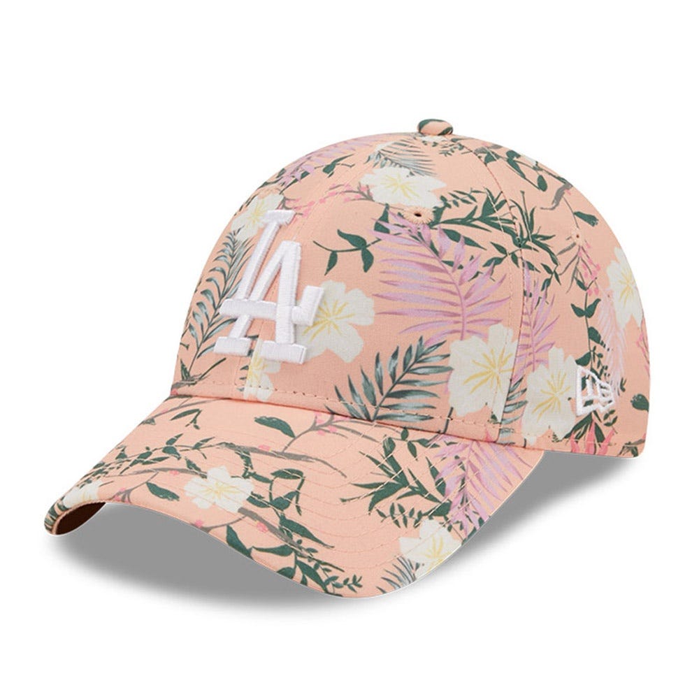 New Era LA Dodgers Floral Womens Pink 9FORTY Adjustable Cap