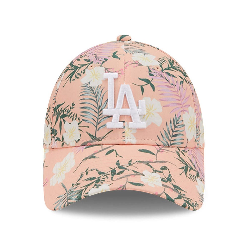 New Era LA Dodgers Floral Womens Pink 9FORTY Adjustable Cap