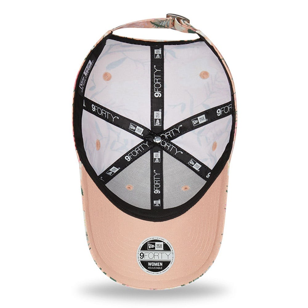 New Era LA Dodgers Floral Womens Pink 9FORTY Adjustable Cap
