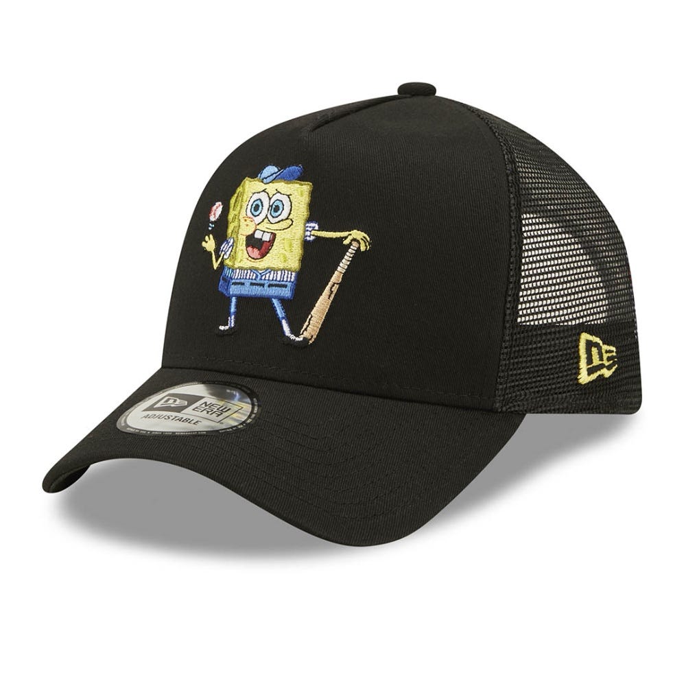 New Era Spongebob Nickelodeon Black A-Frame Trucker Cap