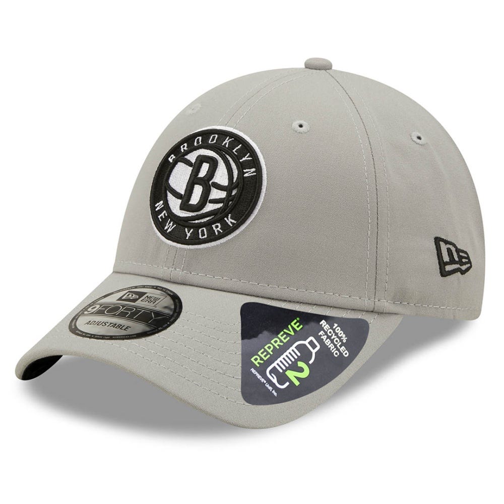 New Era Brooklyn Nets Repreve Grey 9FORTY Adjustable Cap
