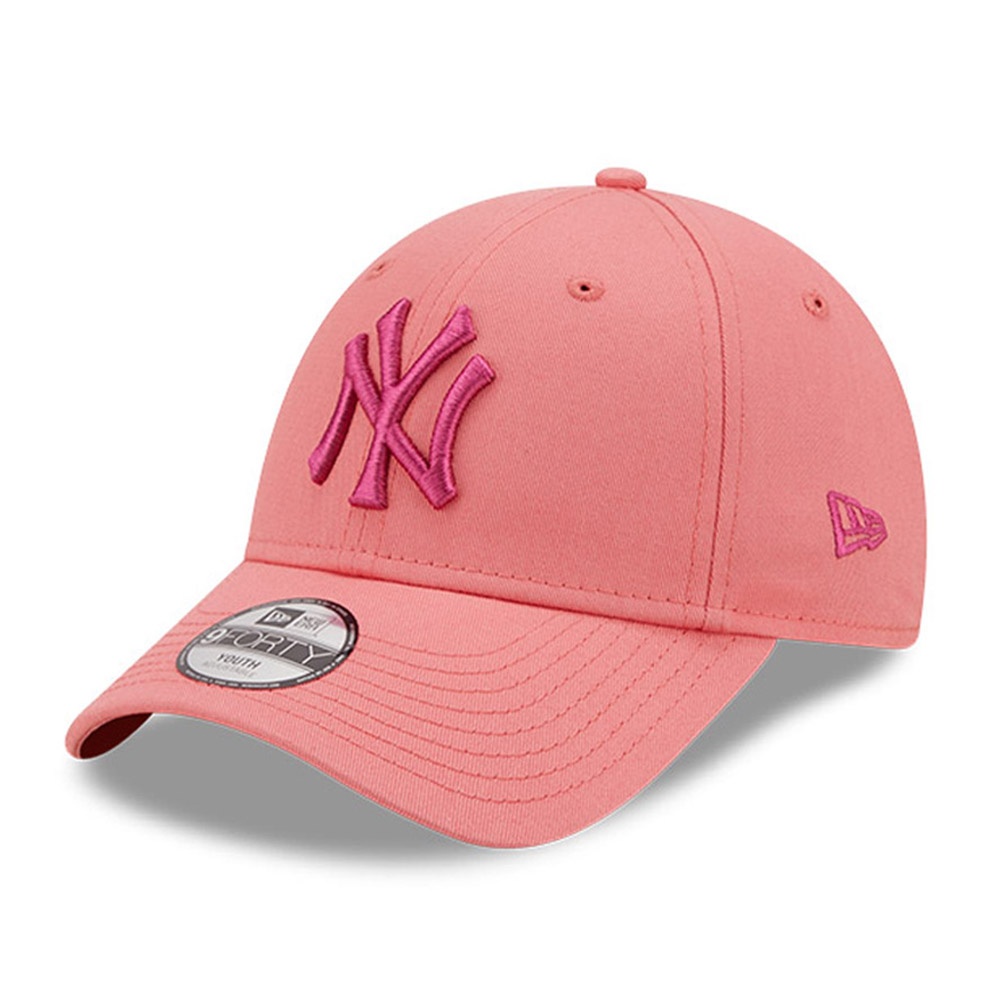 New Era New York Yankees League Essential Kids Pink 9FORTY Adjustable Cap