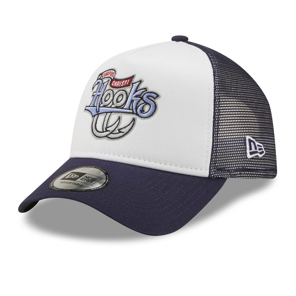 New Era Corpus Christi Hooks MiLB Navy A-Frame Trucker Cap