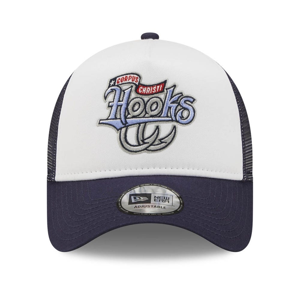 New Era Corpus Christi Hooks MiLB Navy A-Frame Trucker Cap