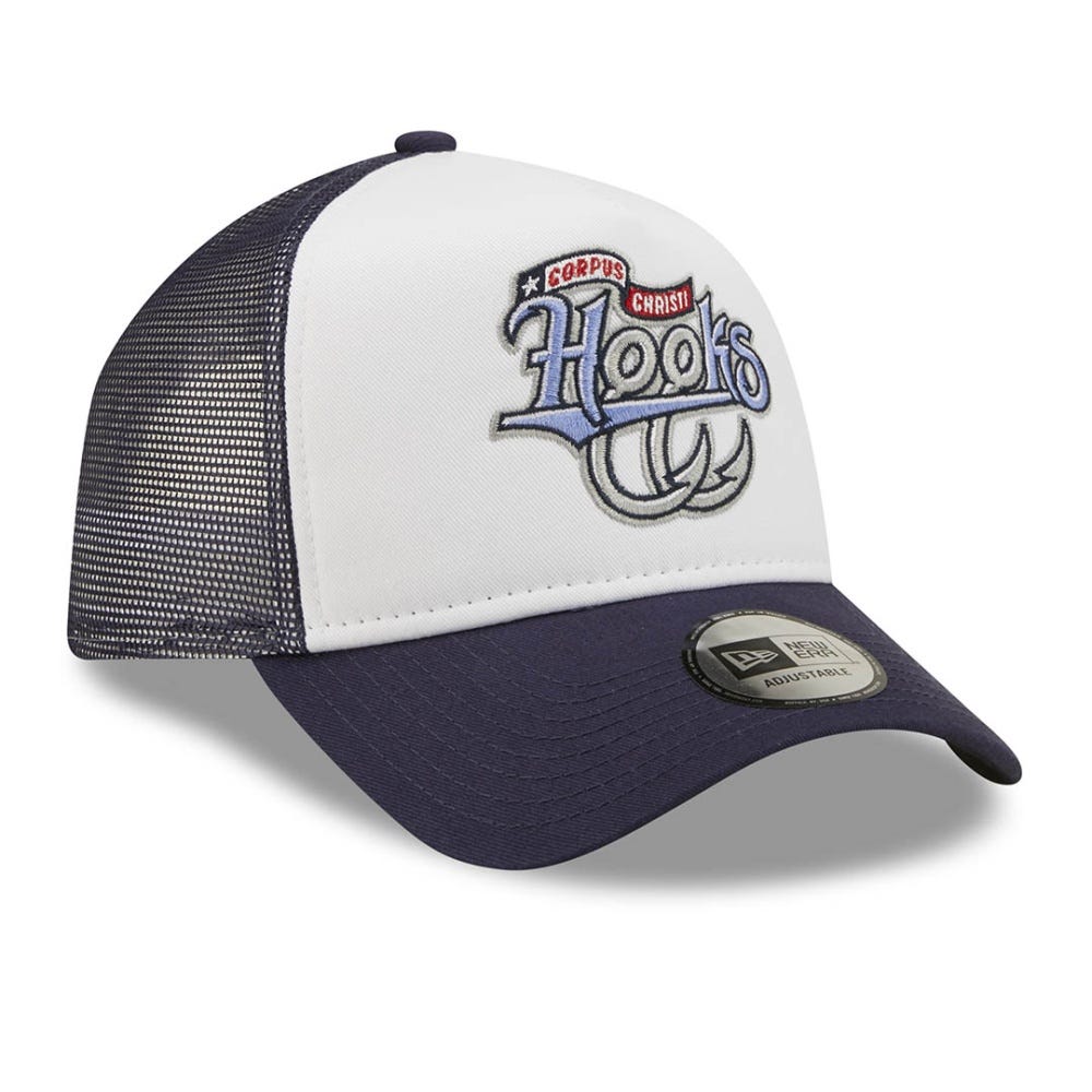 New Era Corpus Christi Hooks MiLB Navy A-Frame Trucker Cap