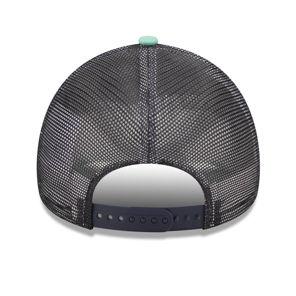 New Era Location Turquoise A-Frame Trucker Cap