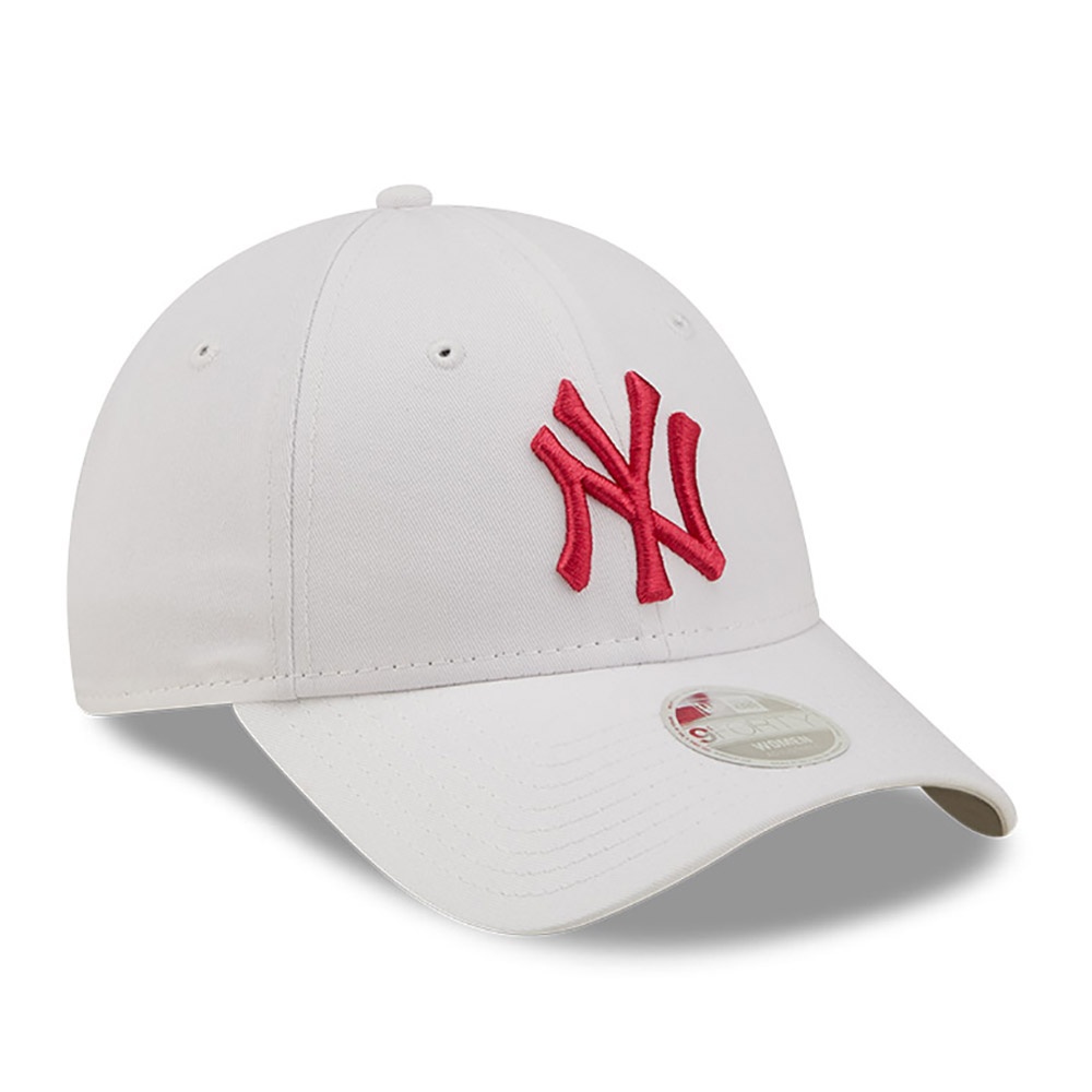 New Era New York Yankees League Essential Womens White 9FORTY Adjustable Cap
