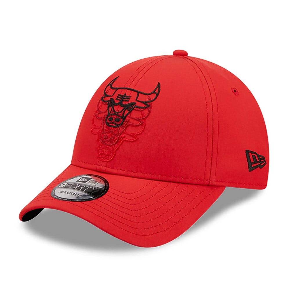New Era Chicago Bulls Stack Logo Red 9FORTY Adjustable Cap