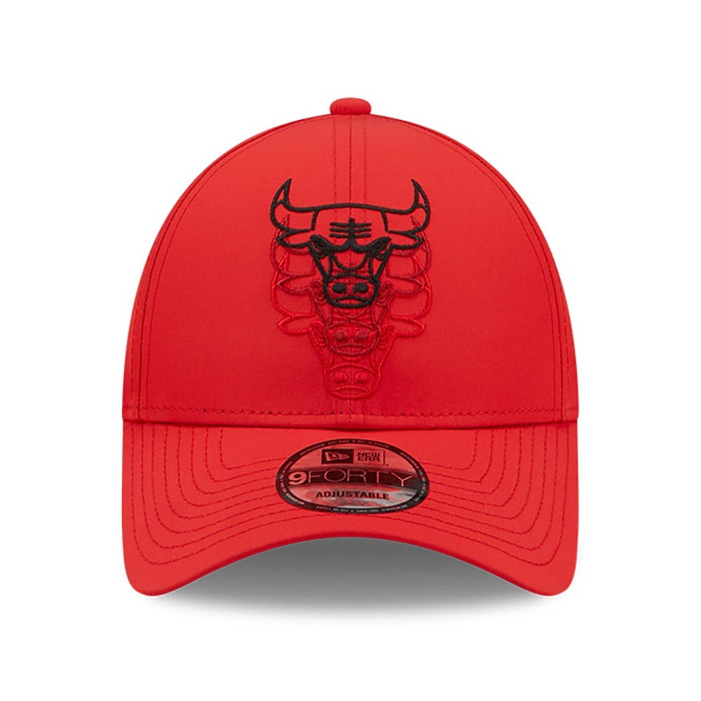New Era Chicago Bulls Stack Logo Red 9FORTY Adjustable Cap