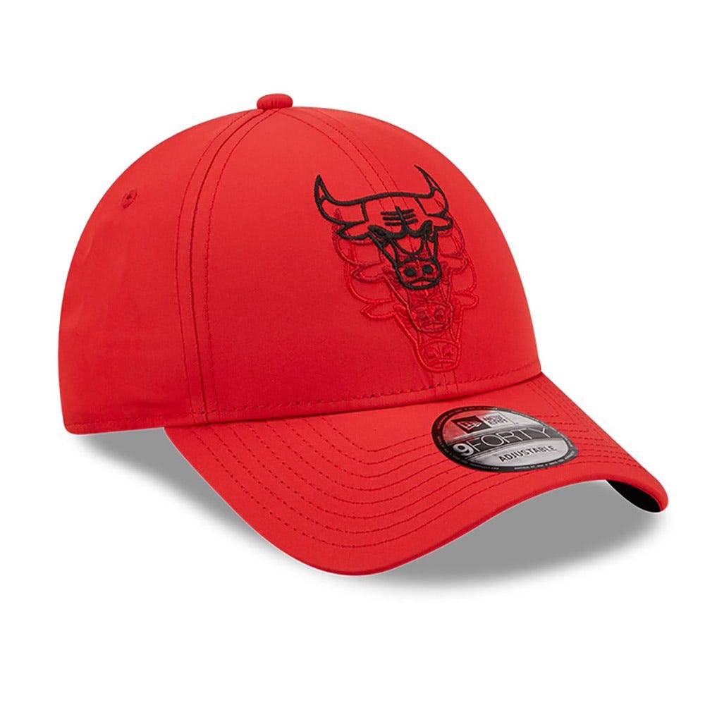 New Era Chicago Bulls Stack Logo Red 9FORTY Adjustable Cap