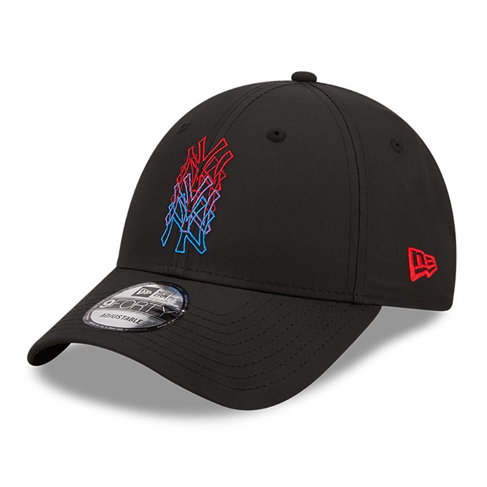 New Era New York Yankees Stack Logo Black 9FORTY Adjustable Cap