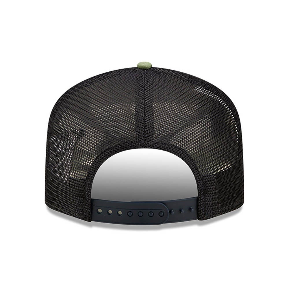 New Era Los Angeles Postcard Green Adjustable Trucker Cap