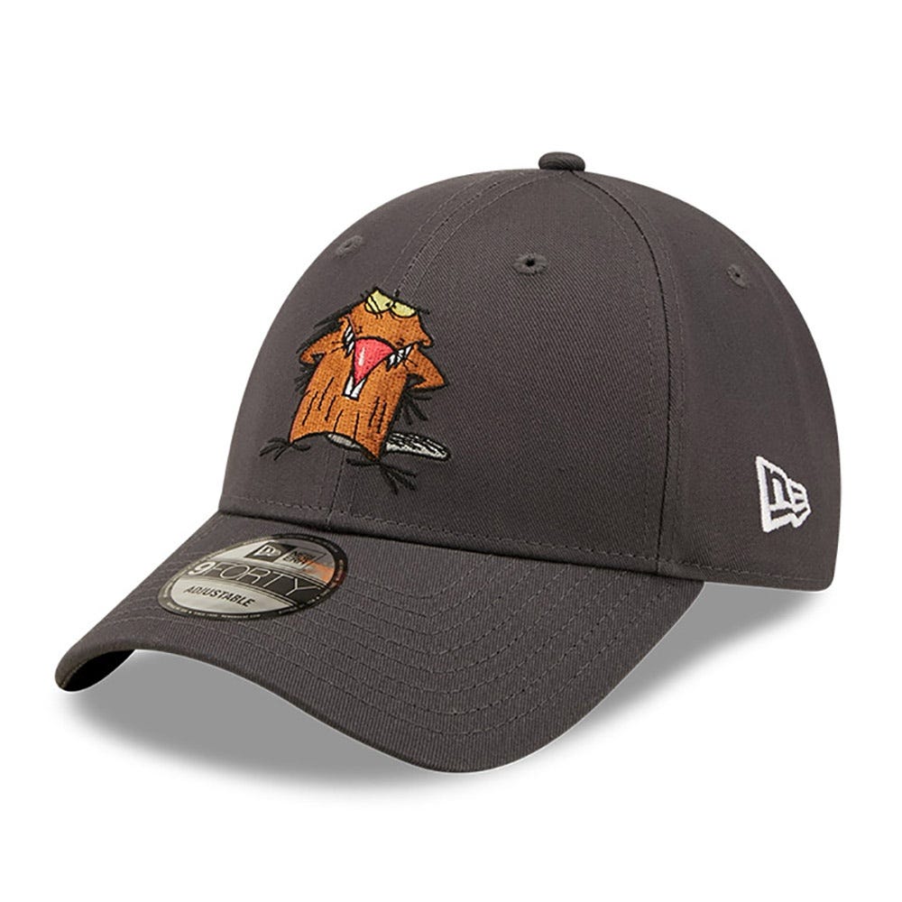 New Era Angry Beavers Nickelodeon Dark Gray 9FORTY Adjustable Cap