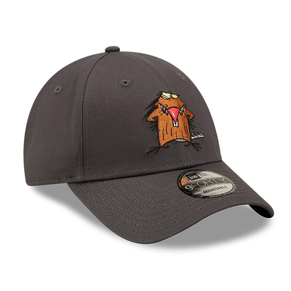 New Era Angry Beavers Nickelodeon Dark Gray 9FORTY Adjustable Cap