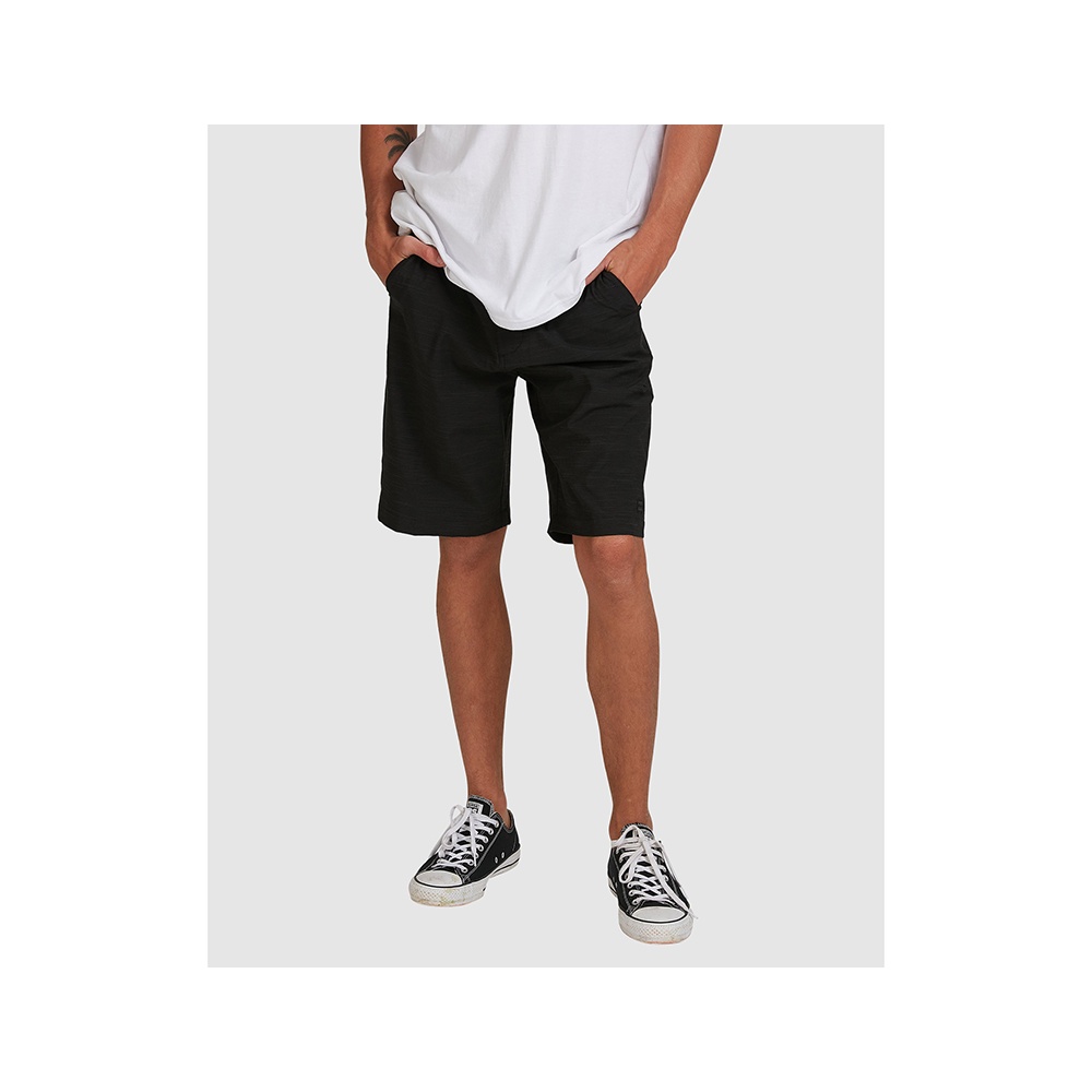 Billabong Crossfire Slub M Walk Shorts In Black