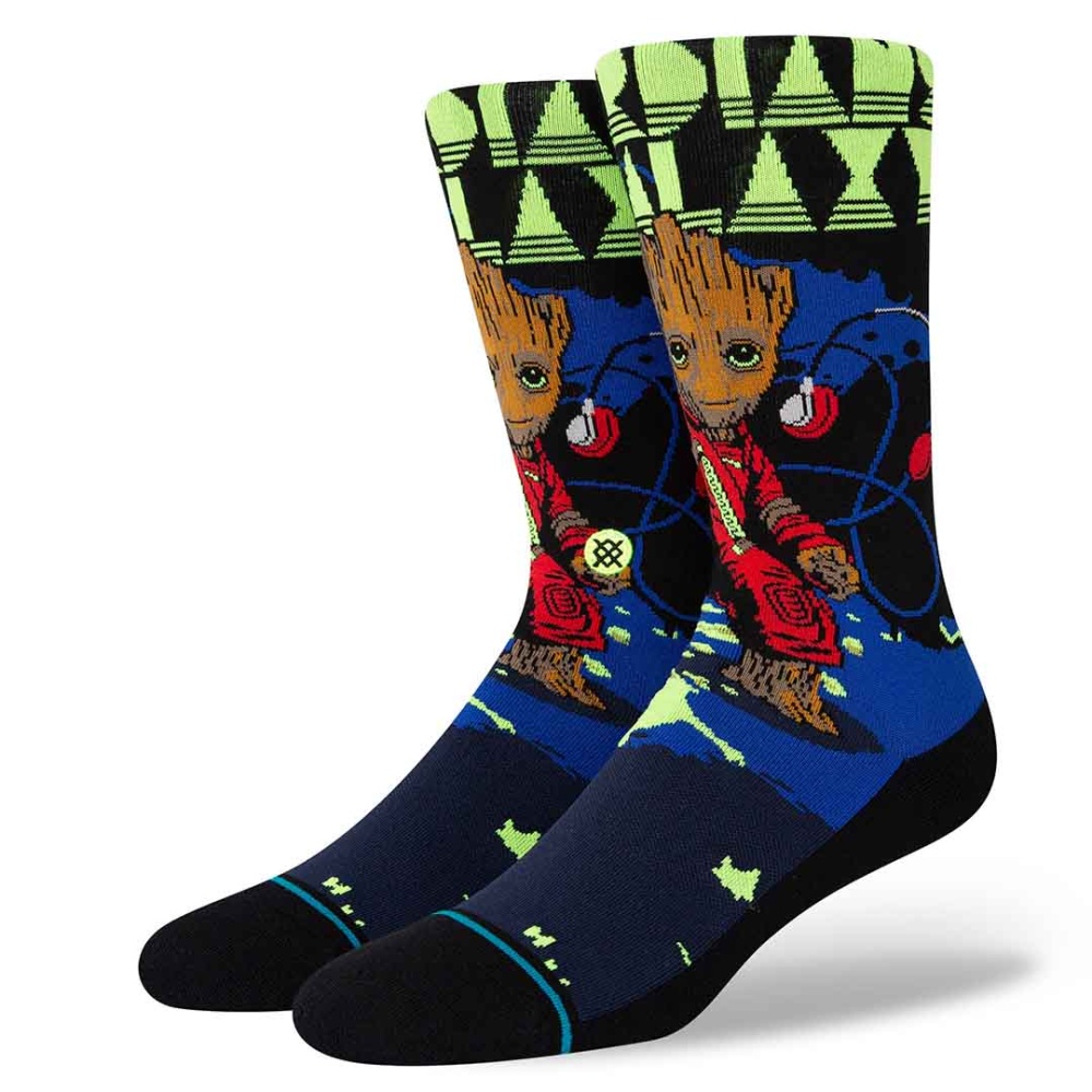 Stance X Guardians Of The Galaxy Crew Socks in Black