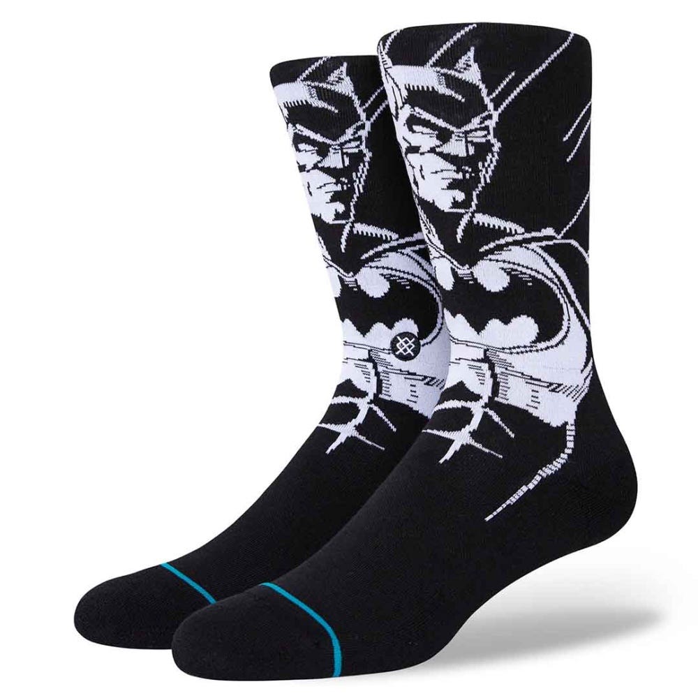 Stance X Batman Character Crew Socks in Black