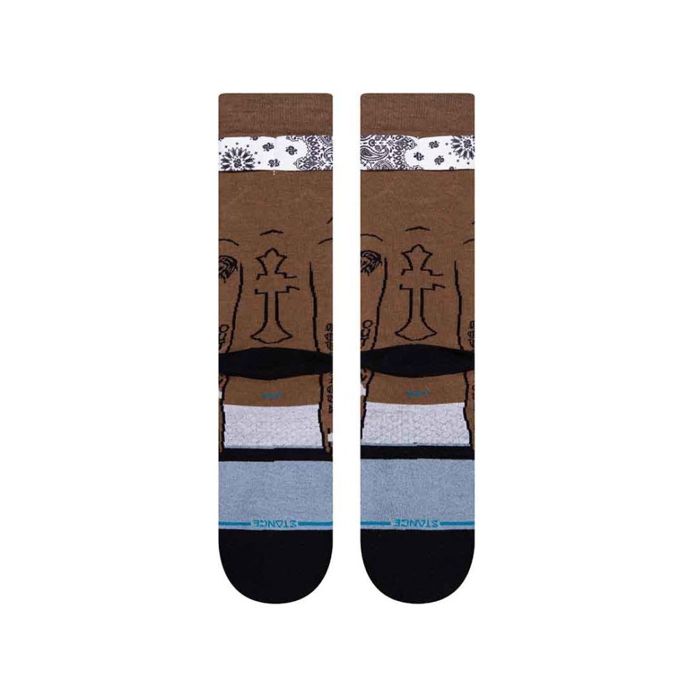 Stance Tupac Shakur Resurrected Crew Socks in Black