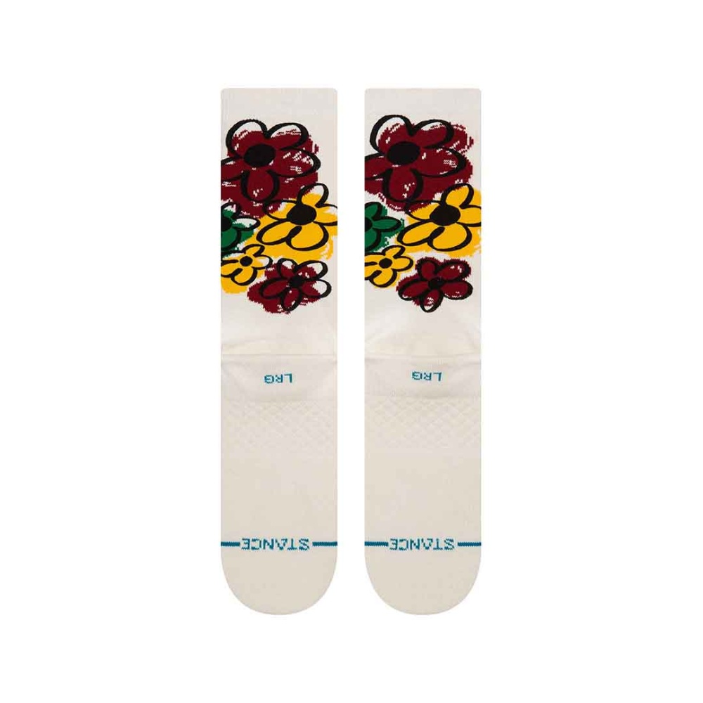 Stance Russ Pope Crew Socks in Off White