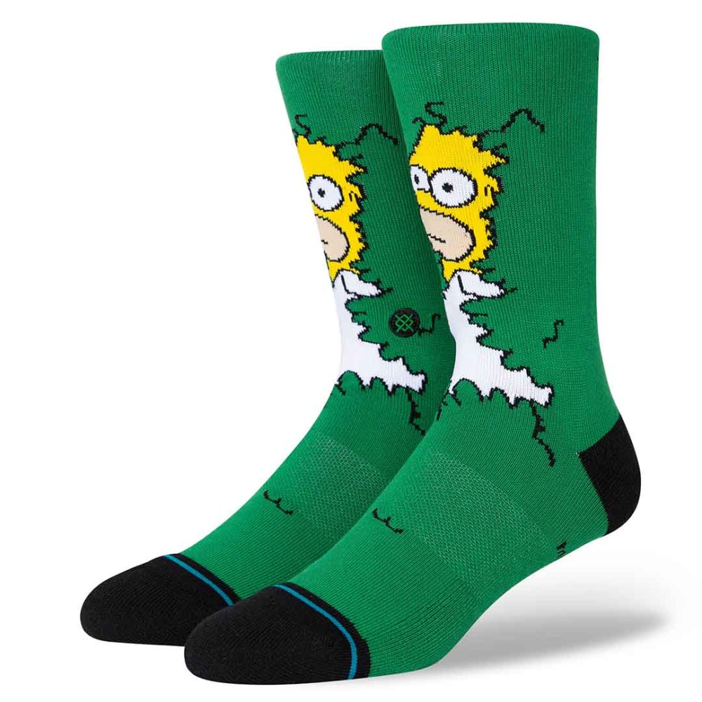 Stance Simpsons Homer Crew Socks in Green