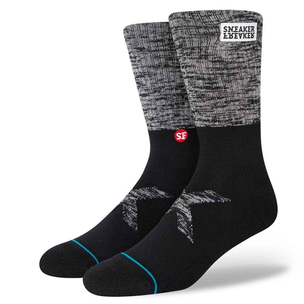 Stance X Sneaker Freaker Patch Infiknit™ Crew Socks in Black
