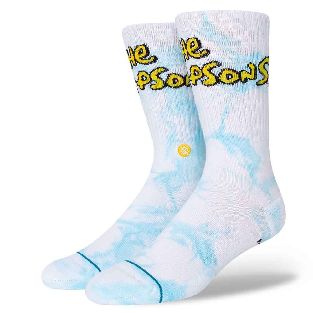 Stance Simpsons Intro Crew Socks in White