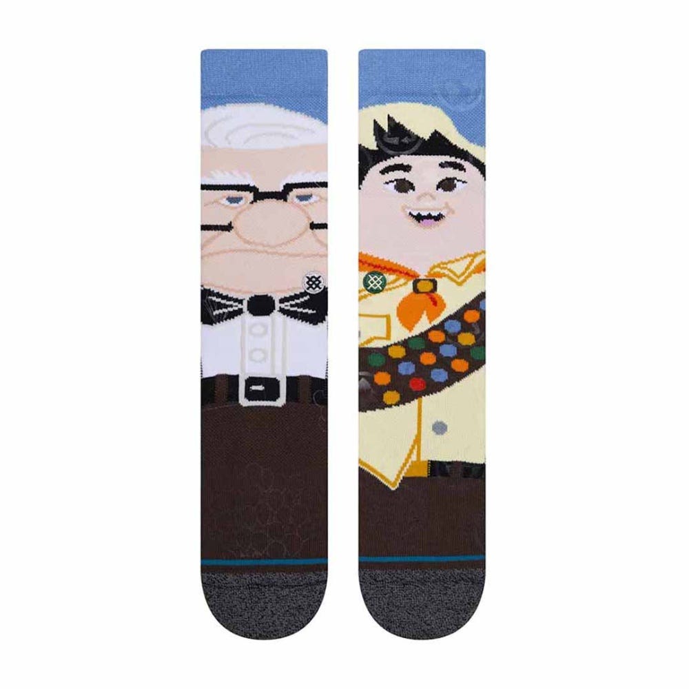 Stance Pixar Wilderness Explorer Crew Socks in Light Blue