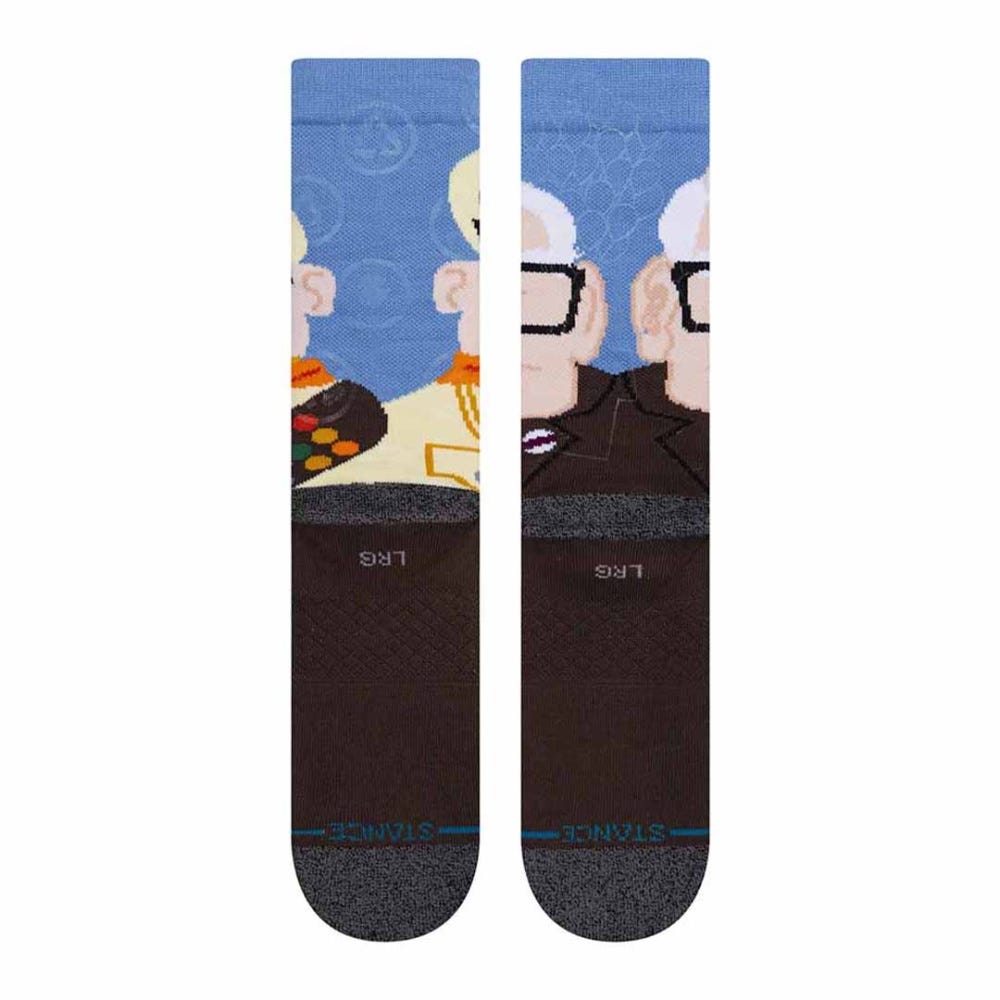 Stance Pixar Wilderness Explorer Crew Socks in Light Blue